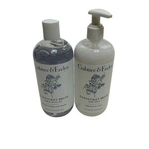 Crabtree & Evelyn‎ Nantucket Briar Shower Gel and Body Lotion Set 16.9oz 500ml